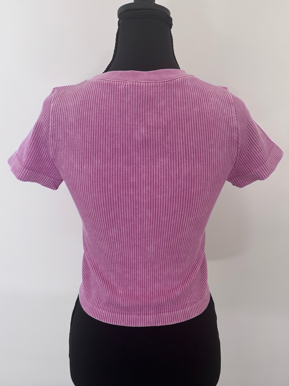 Pink Ribbed Baby Tee - Picture 2 of 3